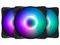 Kit de 3 Ventiladores Munfrost Sunflower, 120mm, 1100 RPM, ARGB, Incluye Controlador, Color Negro.