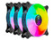 Kit de 3 Ventiladores NACEB NA-0962, 1100RPM, 120mm, ARGB. Color Negro.