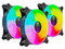 Kit de 3 Ventiladores NACEB NA-0962, 1100RPM, 120mm, ARGB. Color Negro.