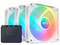 Kit de 3 Ventiladores NZXT F120 de 120mm, RGB, Color Blanco.
