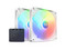 Kit de 2 Ventiladores NZXT F120 de 140mm, RGB, Color Blanco.