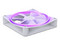 Ventilador NZXT F120 RGB de 120mm, RGB, Color Blanco.