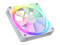Kit de 3 Ventiladores NZXT F120 de 120 mm, Iluminación RGB, Incluye Controlador, Color Blanco.