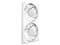 Ventilador para Gabinete NZXT F280 RGB Core de 280mm. Color Blanco.