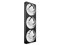 Kit de 3 Ventiladores NZXT F360 RGB Core de 360mm, Un solo marco, Color Negro.