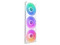 Unidad de 3 Ventiladores NZXT F420 RGB Core de 14 cm, Iluminación LED multicolor, Control PWM. Color Blanco.