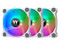 Kit de 3 Ventiladores Thermaltake Pure 12 ARGB Premium Edition de 120mm. Color Blanco.