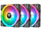 Kit de 3 Ventiladores Thermaltake Swafan EX12 RGB de 120mm. Color Negro.
