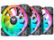Kit de 3 Ventiladores Thermaltake Swafan EX12 RGB de 140mm. Color Negro.