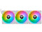 Kit de 3 Ventiladores Thermaltake Swafan EX12 RGB de 120mm. Color Blanco.