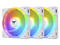 Kit de 3 Ventiladores Thermaltake SWAFAN EX12 ARGB Sync, 120mm, 2000 RPM, Color Blanco.