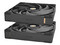 Kit 3 Ventiladores Thermaltake TOUGHFAN EX12 Pro, Conexión Magnética, 120mm, Negro, modelo CL-F149-PL12BL-A.