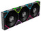 Kit de 3 Ventiladores XYZ Vortex Pro, 120mm, 2000 RPM, ARGB, Aspas Invertidas, Color Negro.