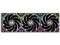 Kit de 3 Ventiladores XYZ Vortex Pro, 120mm, 2000 RPM, ARGB, Aspas Invertidas, Color Negro.