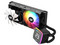 Sistema de Enfriamiento Líquido XYZ AquaPulse AIO de 240 mm, Velocidad de 2500 RPM, Iluminación ARGB, Pantalla Digital. Color Negro.