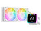 Sistema de Enfriamiento Líquido XYZ AquaPulse AIO de 240 mm, Velocidad de 2500 RPM, Iluminación ARGB, Pantalla Digital, Color Blanco.