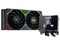 Sistema de Enfriamiento Líquido XYZ HydroTemp AIO de 240 mm, Velocidad de 2500 RPM, Iluminación ARGB, Pantalla Digital. Color Negro.