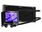 Sistema de Enfriamiento Líquido XYZ HydroView AIO de 240 mm, Velocidad de 2500 RPM, Iluminación ARGB, Pantalla Digital. Color Negro.