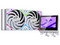 Sistema de Enfriamiento Líquido XYZ HydroView AIO de 240 mm, Velocidad de 2500 RPM, Iluminación ARGB, Pantalla Digital. Color Blanco.