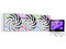 Sistema de Enfriamiento Líquido XYZ HydroView AIO de 360 mm, Velocidad de 2500 RPM, Iluminación ARGB, Pantalla Digital. Color Blanco.