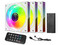 Kit de 3 Ventiladores XZEAL XZVEB102W, 120mm, 1200RPM, ARGB, Incluye Controlador. Color Blanco.