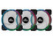 Kit de 3 ventiladores ARGB Yeyian YCF-3KFS-01, de 120mm, Incluye hub, control remoto y 2 tiras LED ARGB.