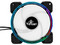 Kit de 3 ventiladores ARGB Yeyian YCF-3KFS-01, de 120mm, Incluye hub, control remoto y 2 tiras LED ARGB.