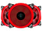 Kit de 3 Ventiladores Yeyian Typhoon con iluminación LED, 120 mm. Color Rojo.