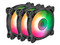 Kit de 3 Ventiladores ARGB Yeyian YTK-120AL-01 de 120mm, 1000RPM, Color Negro.
