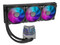 Enfriamiento Líquido Yeyian Infinity 360mm ARGB con Soporte para Sockets LGA 1700 y AM5, Incluye 3 Ventiladores con Iluminación RGB. Color Negro.