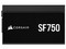Fuente de Poder Modular Corsair SF750 de 750W, 80 Plus Platinum, Color Negro.