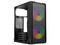 Gabinete ACTECK Doom Ultra Mesh GI75OM, Mini Tower, Micro-ATX / Mini-ITX, Incluye 2 Ventiladores FRGB, Fuente de Poder de 500W, Cristal Templado. Color Negro.