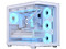 Gabinete AeroCool P500C White Cristal, Mid-Tower, ATX, Incluye 4 Ventiladores de 120 mm ARGB, (Sin fuente de poder). Color Blanco.