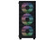 Gabinete AeroCool B509A Flow, Mid Tower, ATX, Incluye Ventiladores 4 x 120mm RGB, Panel de Cristal Templado, (no incluye fuente de poder). Color Negro.