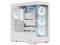 Gabinete AeroCool P500A, Mid Tower, ATX, Incluye Ventiladores 4 x 120mm RGB, Panel de Cristal Templado, (no incluye fuente de poder). Color Blanco.
