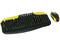 KIT Alaska Emperador de Gabinete (300W), Teclado y Mouse. Color Negro/Amarillo