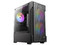 Gabinete Antec VX100M, Micro ATX, 3x Ventiladores ARGB 120mm, (No incluye fuente de poder), Negro