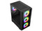 Gabinete BALAM RUSH Nitrox Edge Pro Crystal 4900C, Mini Tower, Micro-ATX, Incluye 4 Ventiladores de 120mm, Panel de Cristal, No Incluye Fuente de Poder. Color Negro. (Caja abierta)