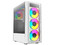 Gabinete Gamer Balam Rush Dragonfly II Crystal Gm745, Mid-Tower, ATX, RGB (sin fuente de poder). Color Blanco.