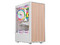 Gabinete Gamer Balam Rush Dragonfly Wood GM580, Mid Tower, ATX, 4 Ventiladores de 120mm, ARGB, Frente tipo Madera, (Sin fuente de poder). Color Blanco.