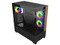 Gabinete COOLER MASTER Elite 690 Wood, Compatible con ATX/Micro-ATX/Mini-ITX, Incluye 1x USB-C, 2x USB 3.0, 3 Ventiladores ARGB de 120mm, Panel de Cristal Templado, Color Negro.