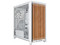 Gabinete Corsair 4000D Wood RS, Mid Tower, E-ATX, Incluye 4 Ventiladores RS, Panel de Cristal Templado, Panel Frontal de Madera, No Incluye Fuente de Poder. Color Blanco.