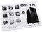 Gabinete EAGLE WARRIOR Delta 3306 Negro, ATX, Mid Tower, Tira RGB frontal,  (sin fuente de poder).