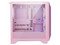 Gabinete Gamer MSI MPG GUNGNIR 210R, Mid Tower, ATX, Panel de Vidrio Templado, No incluye fuente de poder. Color Rosa.
