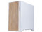 Gabinete MUNFROST Alder, Mid Tower, ATX, Incluye 2 Ventiladores ARGB de 160mm, Panel Frontal de Madera, Panel de Cristal Templado, ARGB Sync, No Incluye Fuente de Poder. Color Blanco.