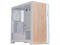 Gabinete MUNFROST Alder, Mid Tower, ATX, Incluye 2 Ventiladores ARGB de 160mm, Panel Frontal de Madera, Panel de Cristal Templado, ARGB Sync, No Incluye Fuente de Poder. Color Blanco.
