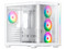 Gabinete MUNFROST Hirow, Mid Tower, ATX, Incluye 4 Ventiladores ARGB de 120mm, Panel de Cristal Templado, ARGB Sync, No Incluye Fuente de Poder. Color Blanco.