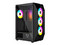 Gabinete Gamer Ocelot Polygon-E5, ATX (Sin fuente de poder). Color Negro.