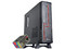 Gabinete STYLOS Keelan Slim, Mini Tower, Micro-ITX, Incluye Fuente de Poder de 550W. Color Negro.