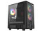 Gabinete XYZ ATOM, Mid Tower, Micro-ATX, Panel de Cristal Templado, Incluye 3 Ventiladores ARGB de 120mm, No Incluye Fuente de Poder. Color Negro.